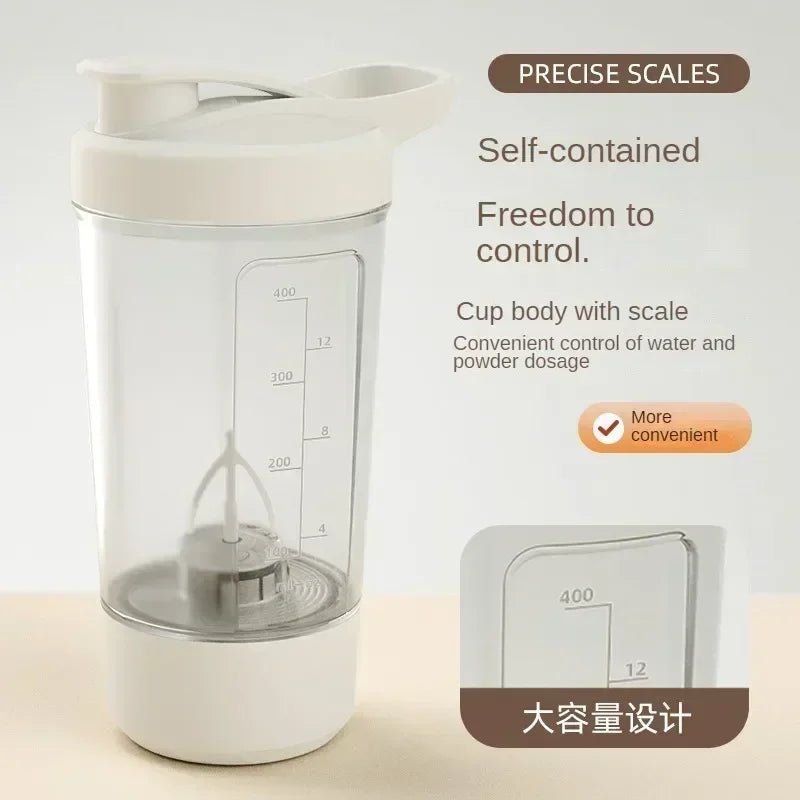 Portable 400mL Protein Electric Stirring Shaker Water Bottle With USB Charger