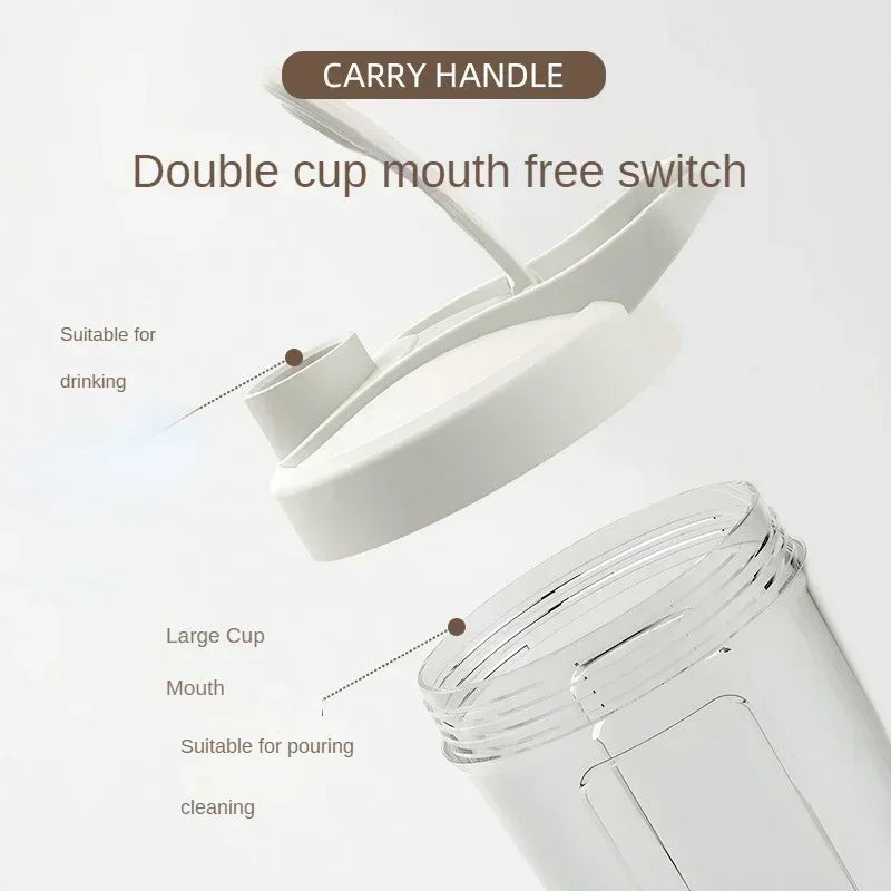 Portable 400mL Protein Electric Stirring Shaker Water Bottle With USB Charger